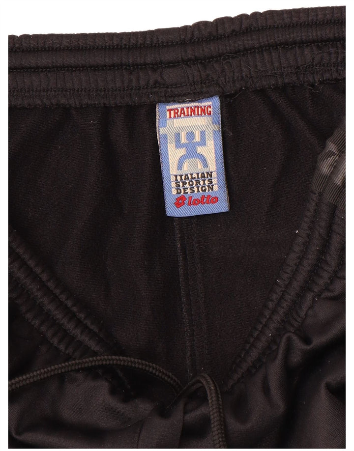 Pantaloni da tuta con grafica Lotto da uomo di colore nero medio