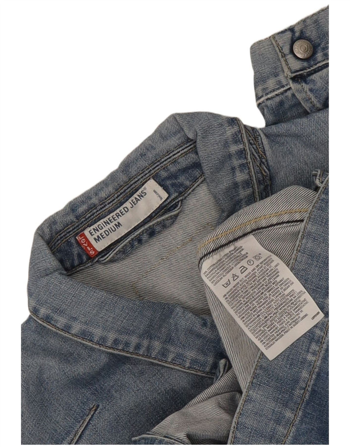 Giacca di jeans ingegnerizzata da donna Levi's UK 14 Cotone blu medio