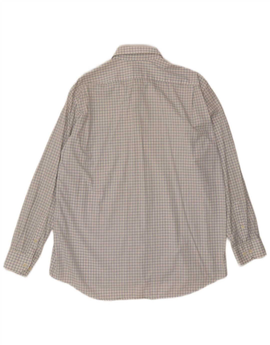 Camicia da uomo LACOSTE taglia 41 grande cotone a quadri bianchi