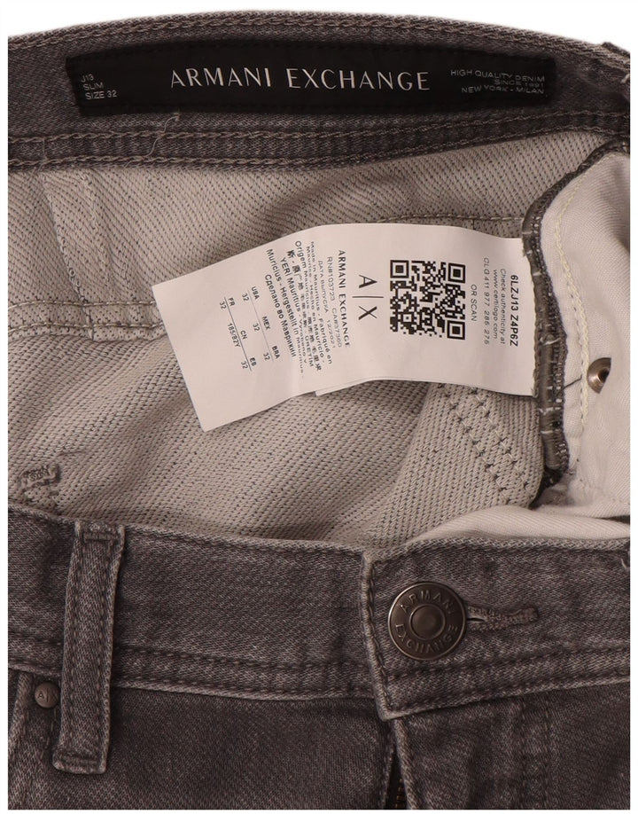 Jeans slim da uomo Armani J13 W32 L30 cotone grigio