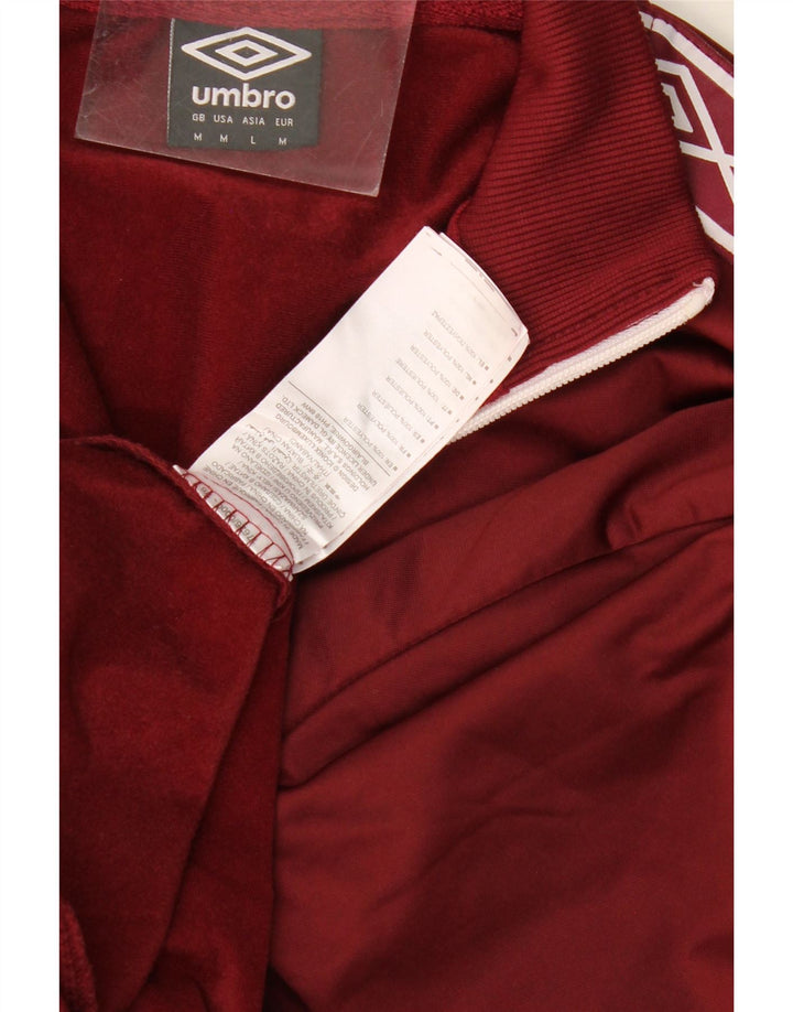 UMBRO Giacca da tuta grafica da uomo in poliestere bordeaux medio