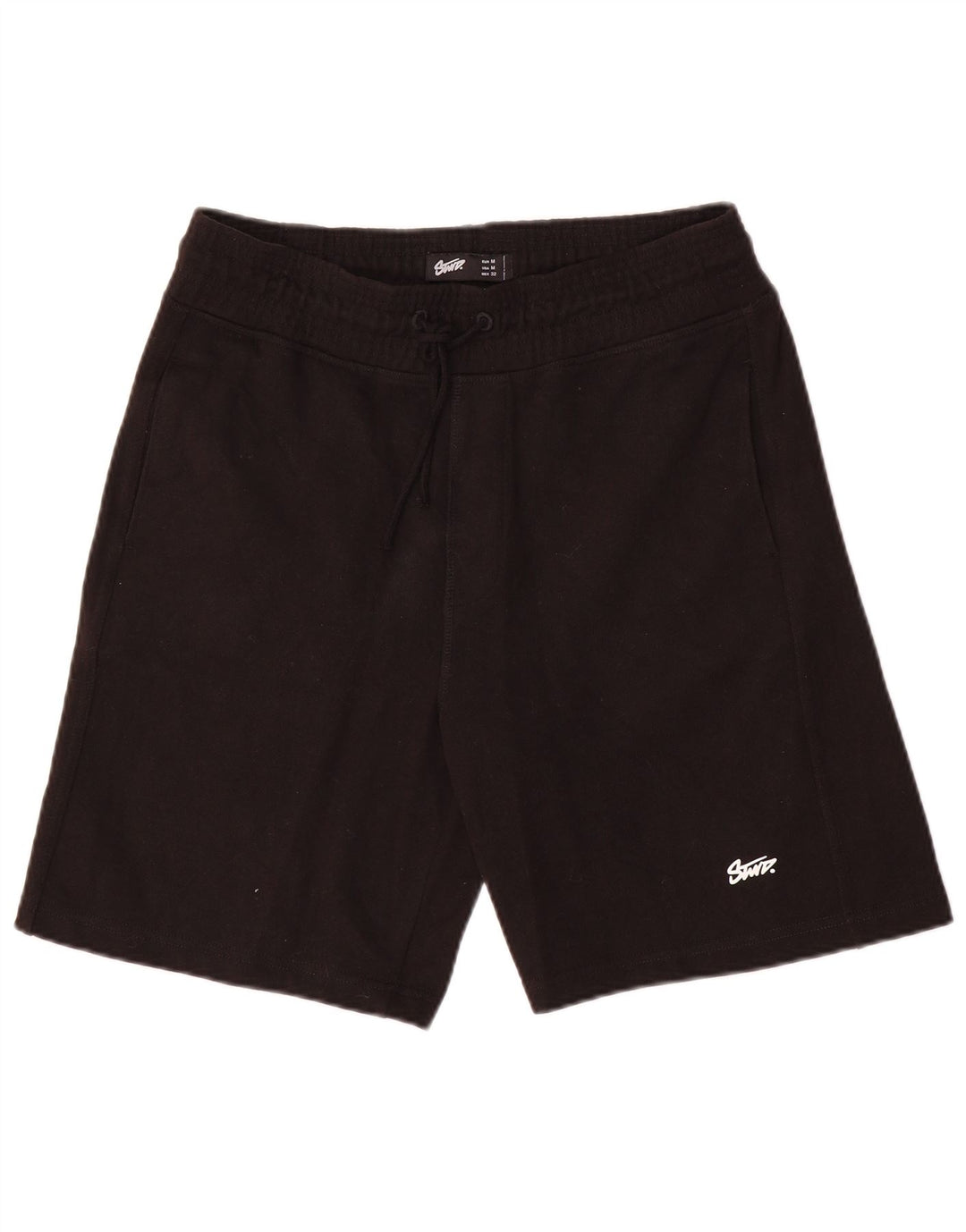 Pantaloncini sportivi da uomo Pull & Bear medio cotone nero