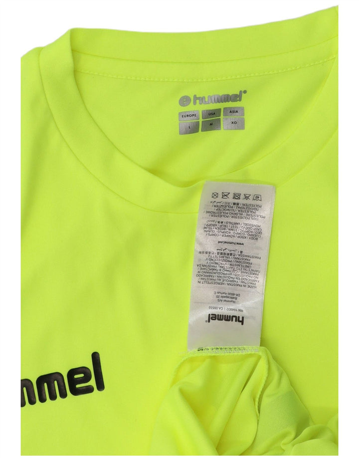 T-shirt grafica da uomo Hummel Top in poliestere verde medio