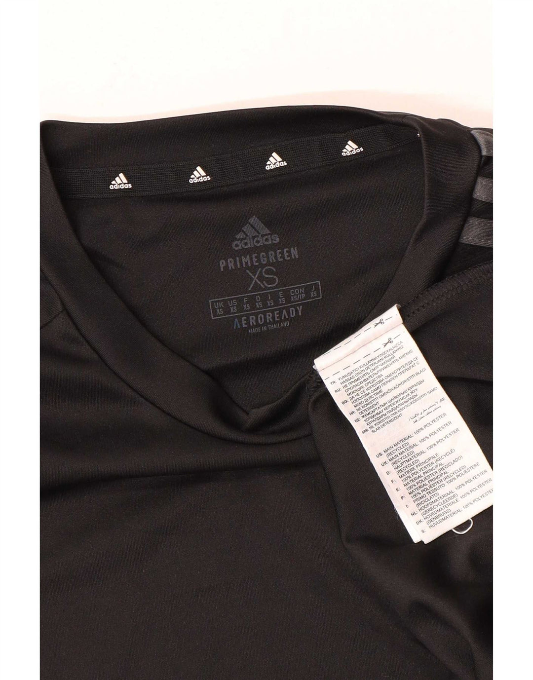 T-shirt Adidas Aeroready da uomo Top XS poliestere nero