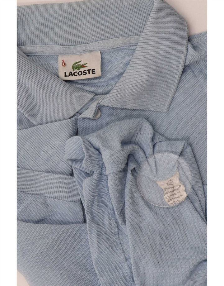 Polo da uomo Lacoste taglia 3 piccola in cotone blu