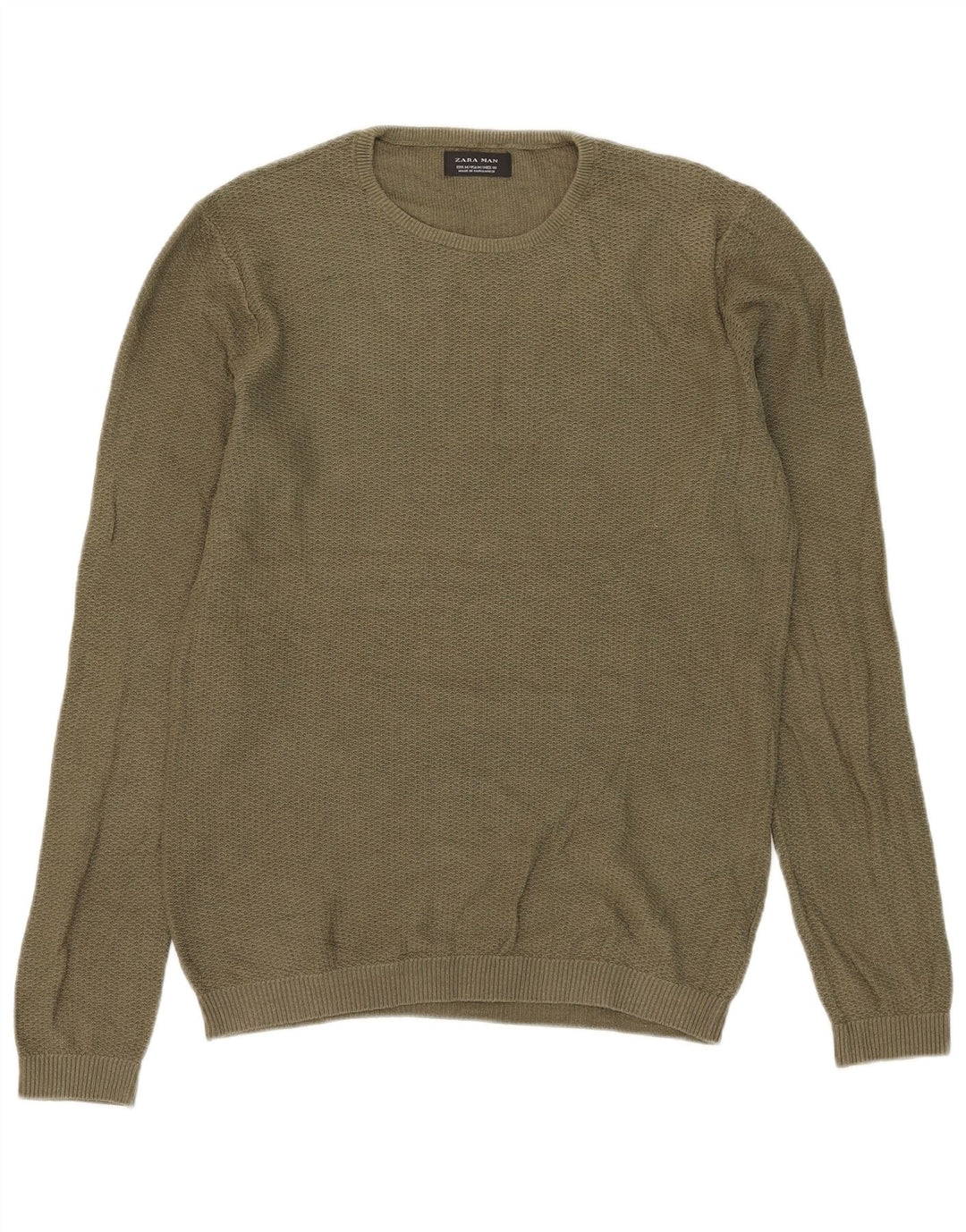 Maglione maglione girocollo da uomo Zara medio kaki