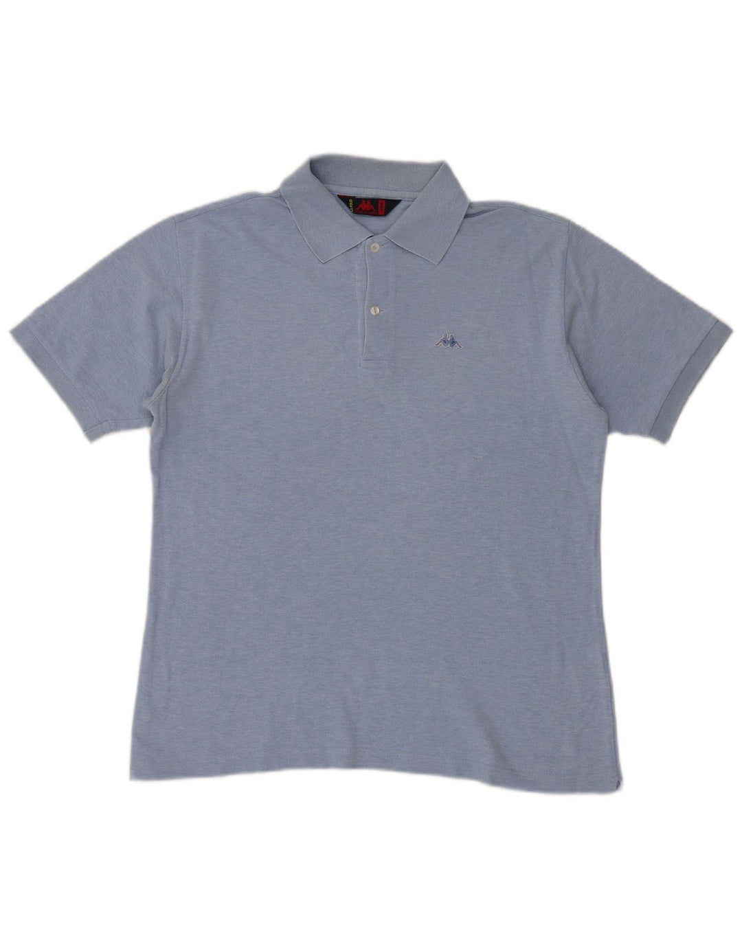 Polo Kappa Uomo Blu Medio in cotone