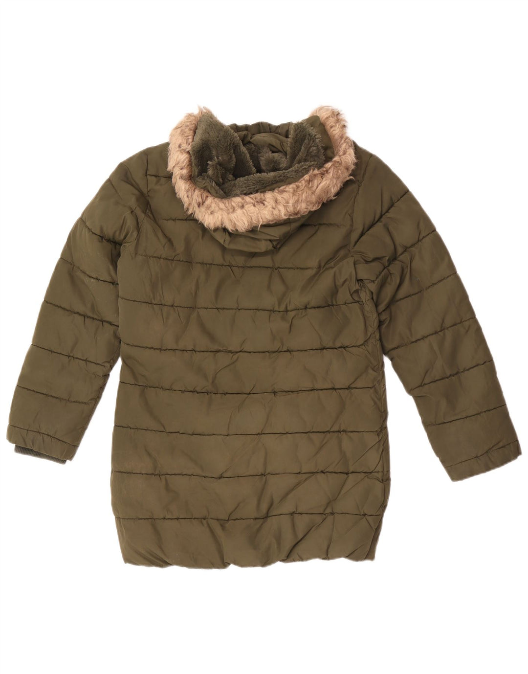 Giacca imbottita con cappuccio per ragazze Mountain Warehouse 12-13 anni Poliestere kaki