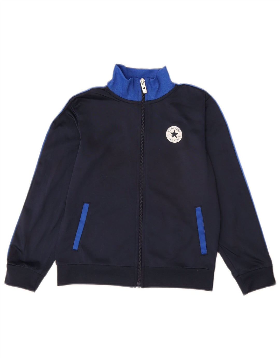 Giacca da ginnastica Converse da ragazzo Chuck Taylor 6-7 anni, grande, blu navy