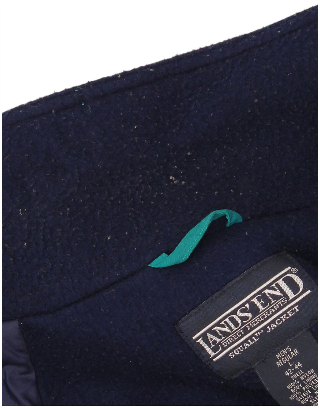 Giacca a vento da uomo LANDS END UK 42/44 Large Green Nylon