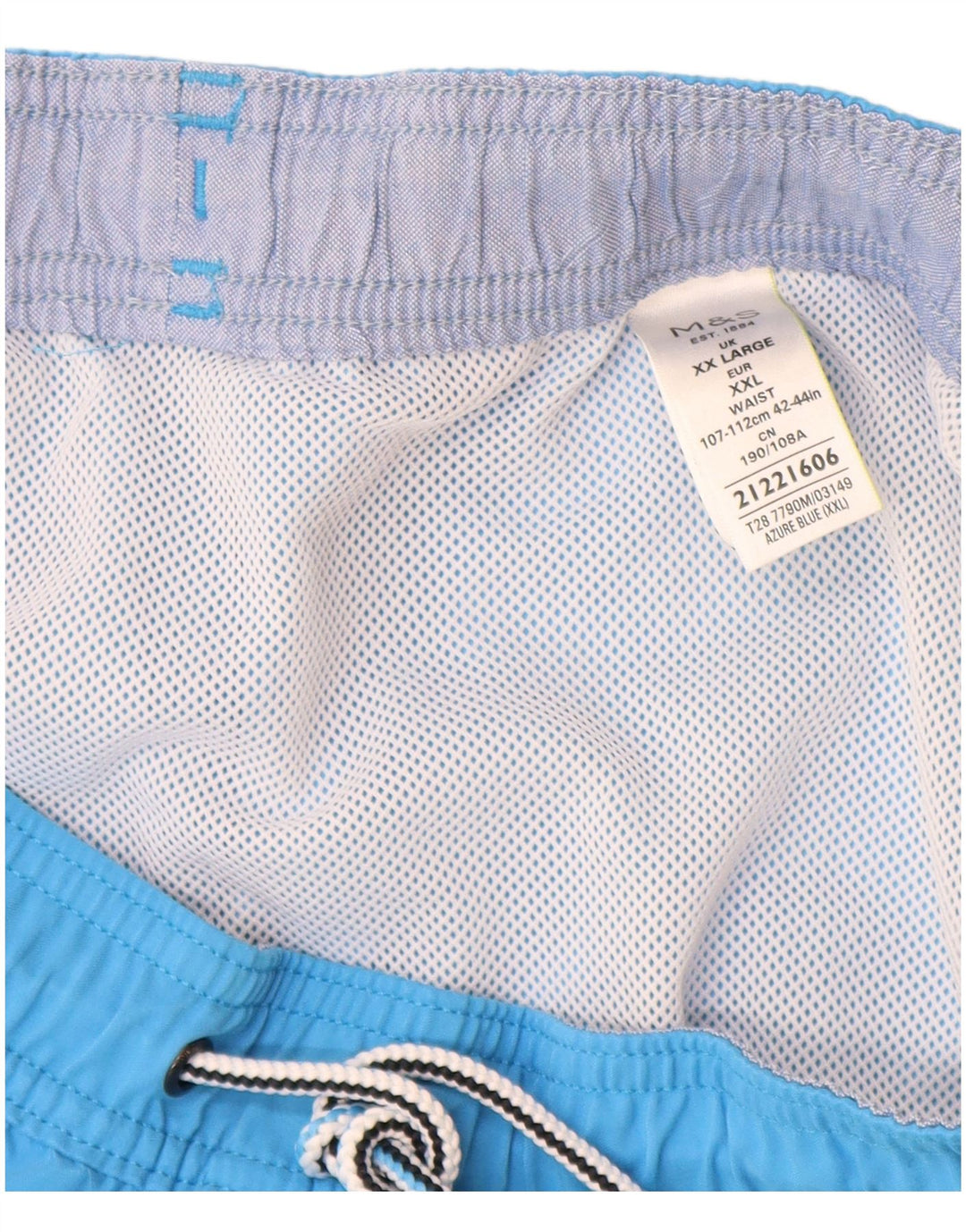 Pantaloncini da bagno da uomo Marks & Spencer 2XL blu poliestere