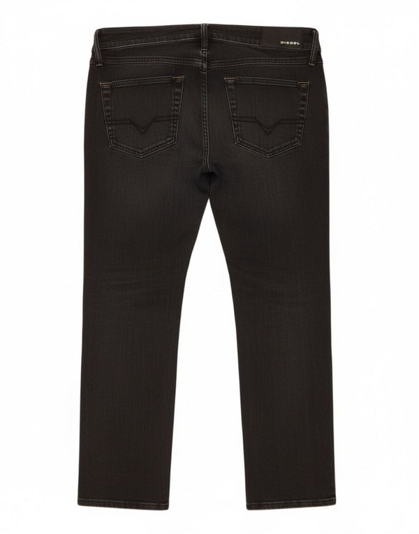 Jeans dritti elasticizzati Matic da donna Diesel W31 L26 cotone nero