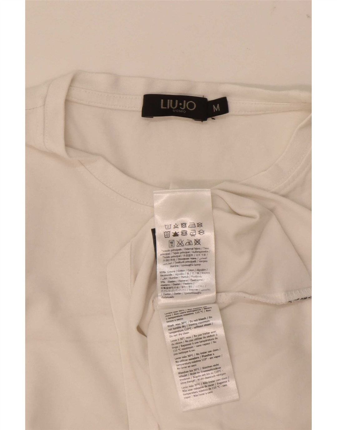 Liu Jo T-shirt Uomo Top Media Cotone Bianco