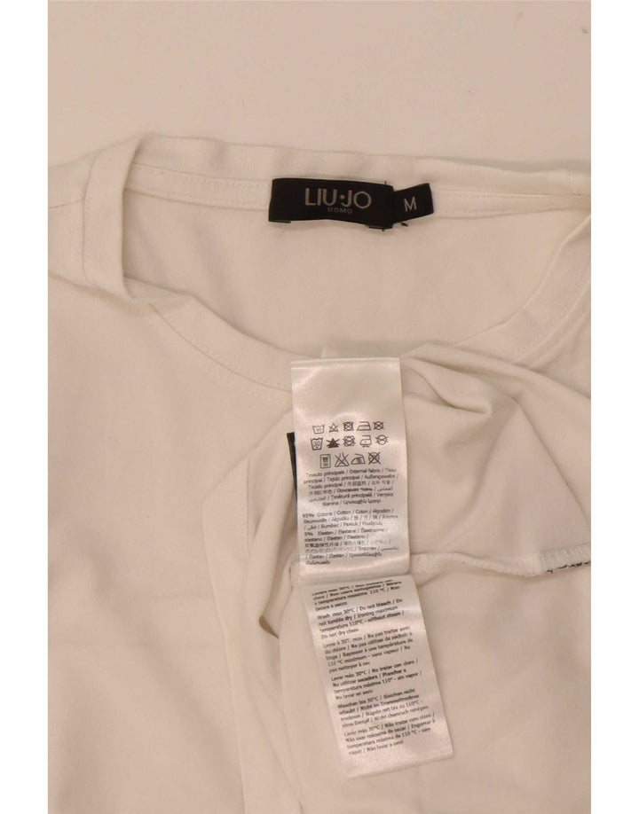Liu Jo T-shirt Uomo Top Media Cotone Bianco
