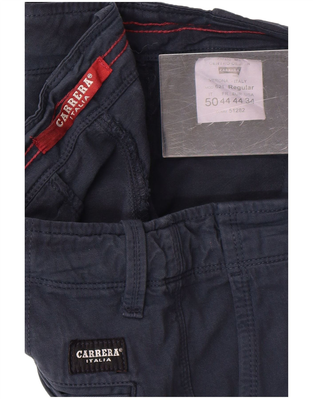 Pantaloncini chino da uomo Carrera W34 grandi blu navy
