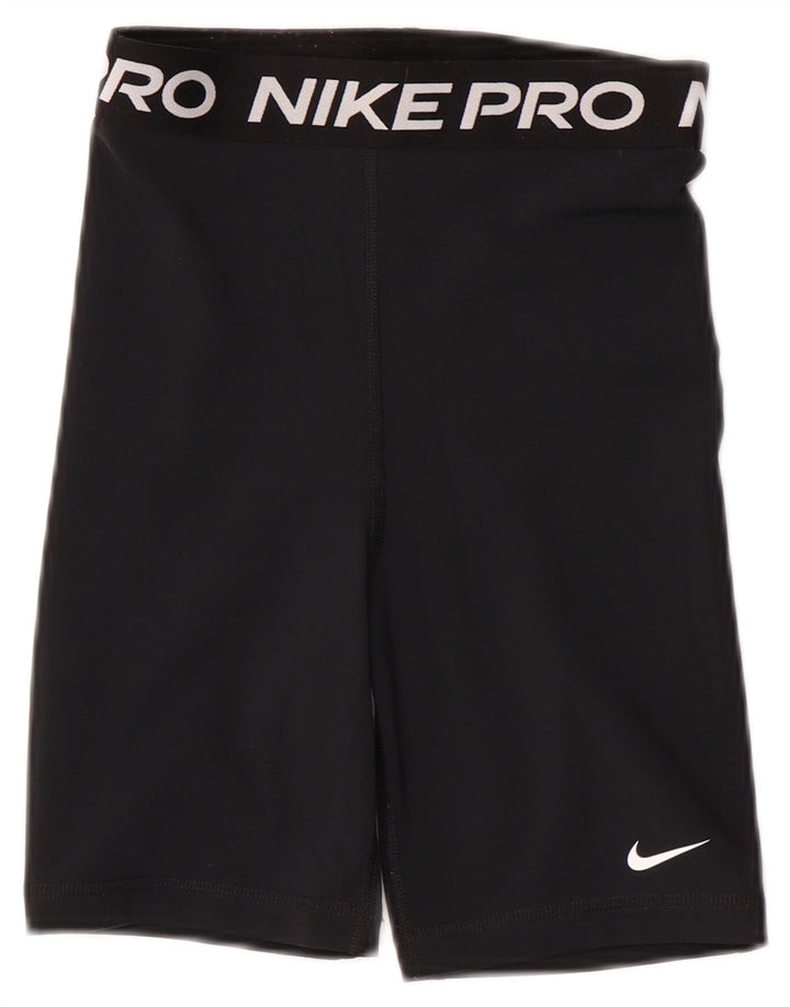 Pantaloncini sportivi grafici NIKE da donna Dri Fit UK 4 XS poliestere nero