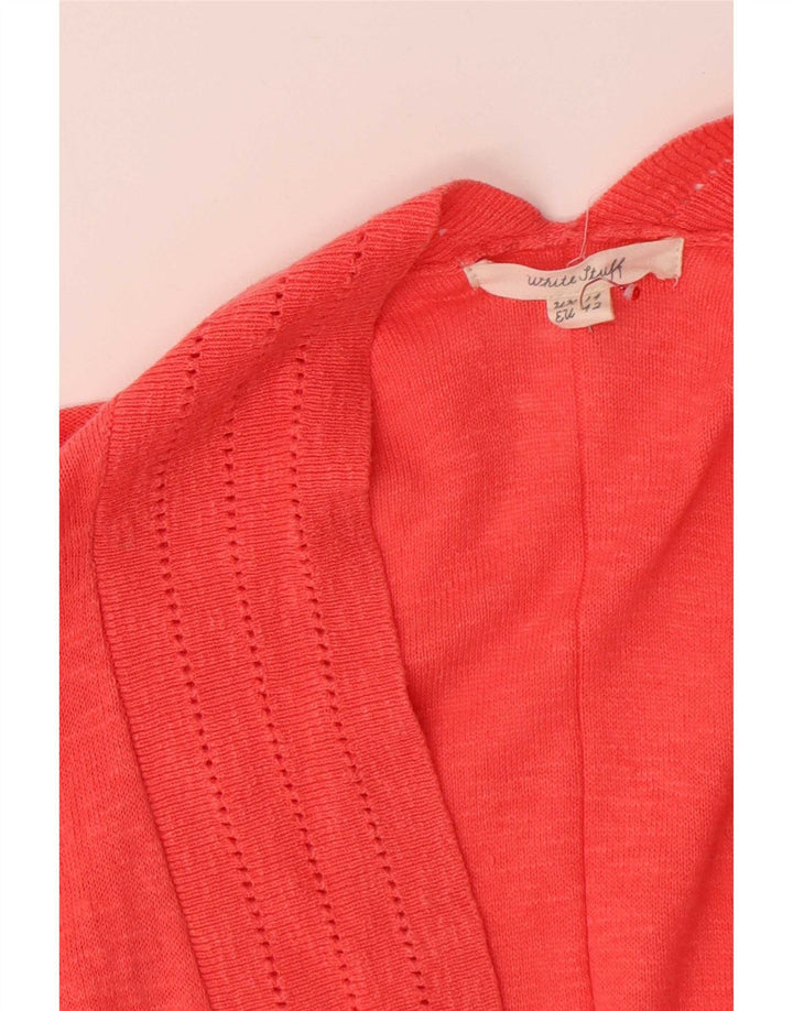 Maglione cardigan aperto con maniche a 3/4 da donna di White Stuff UK 14 Large Arancione