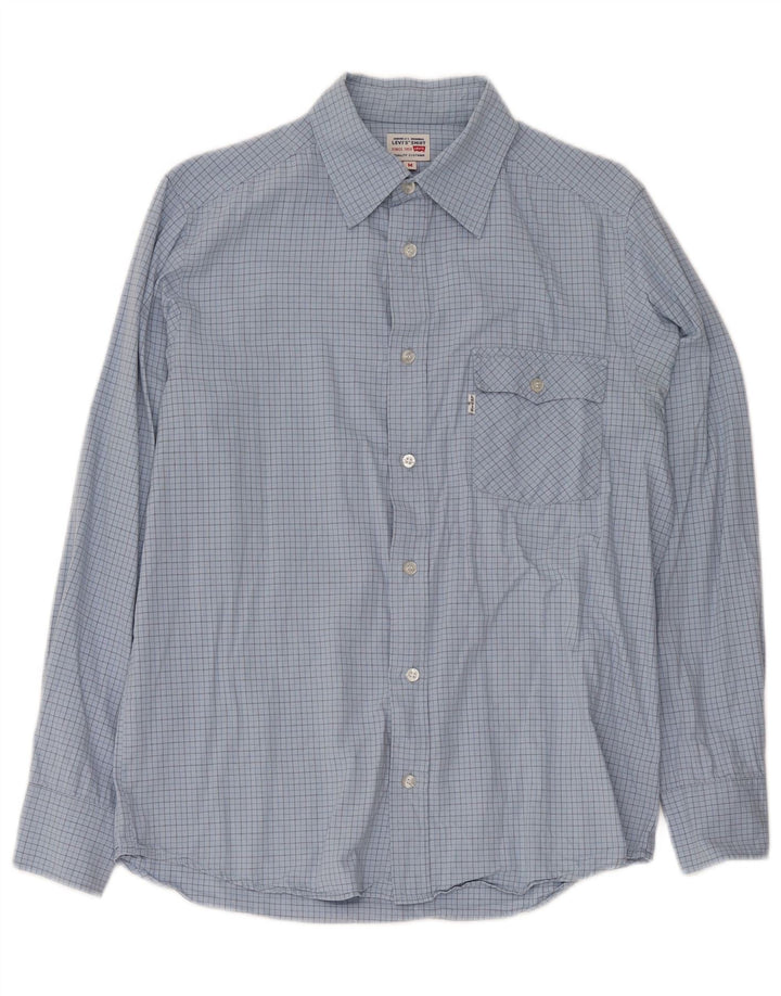 Camicia Levi's Uomo in cotone a quadri blu medio