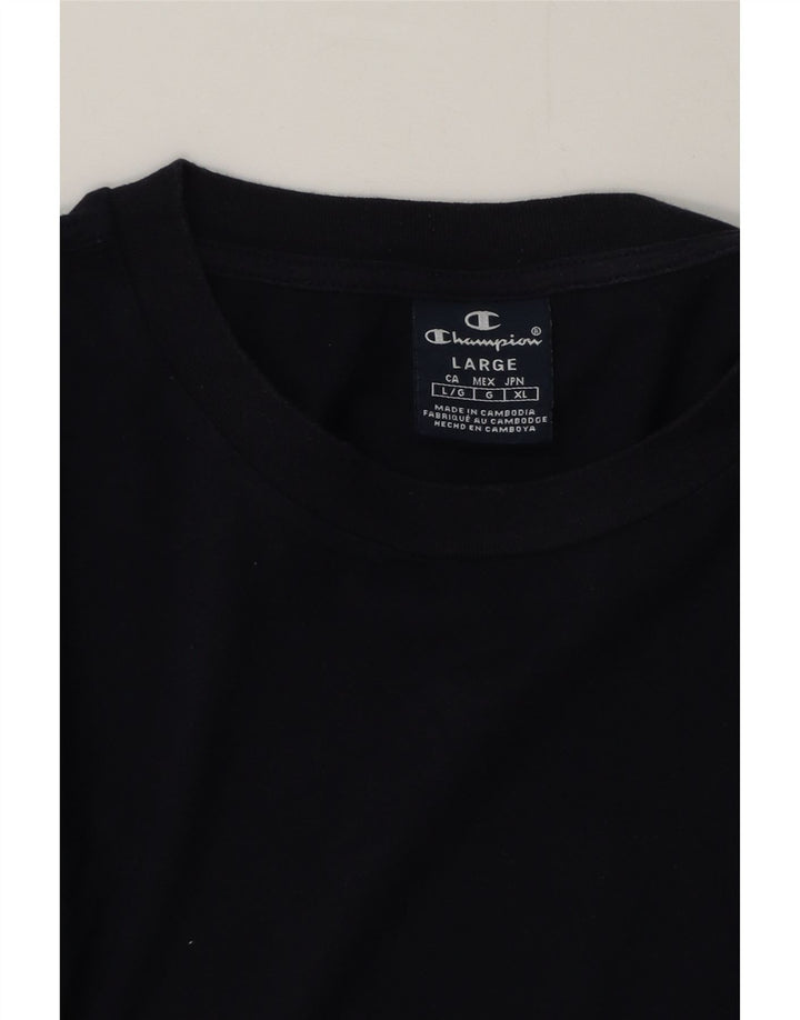 T-shirt da uomo Champion Top Large in cotone blu navy