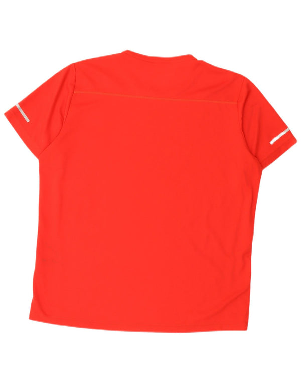 T-shirt Adidas Climalite da uomo XL rossa in poliestere