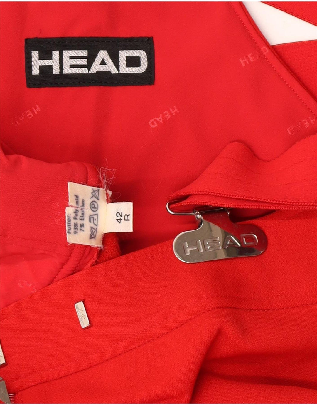 Pantaloni da sci salopette da donna HEAD IT 42 Medium Red Poliammide