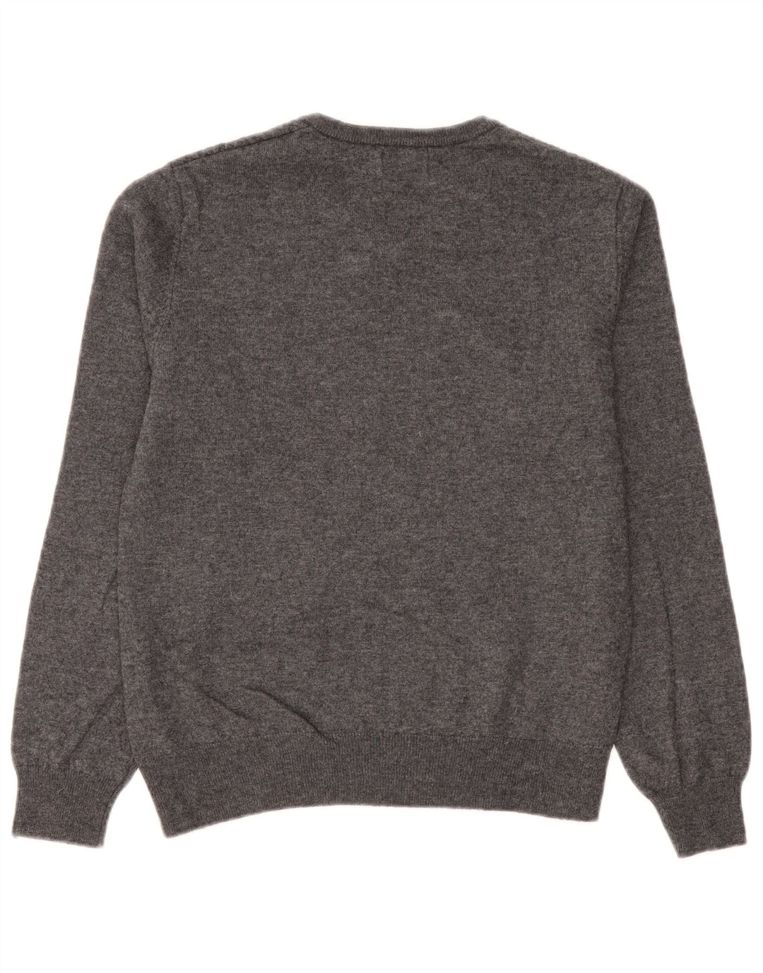 Maglione Kappa da uomo con scollo a V piccolo grigio in lana Chevron