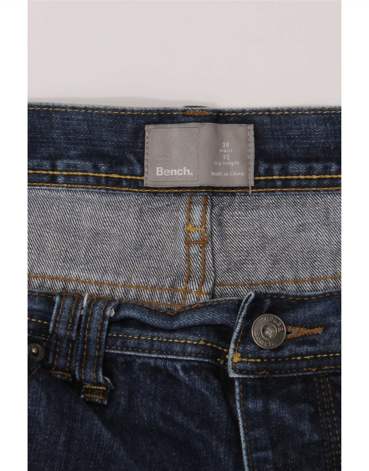 Jeans dritti da uomo Bench W38 L32 in cotone blu