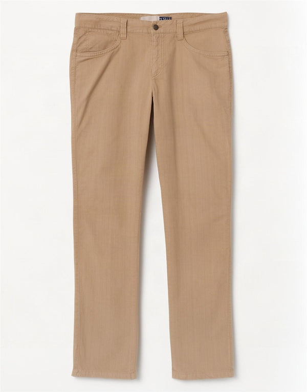 Pantaloni Casual Dritti Uomo Trussardi IT 52 W36 L34 Lino Beige