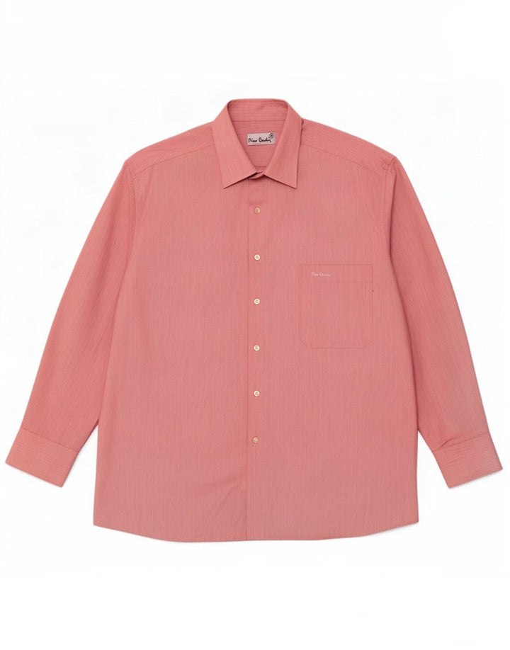 Camicia da uomo Pierre Cardin taglia 41 poliestere rosa medio