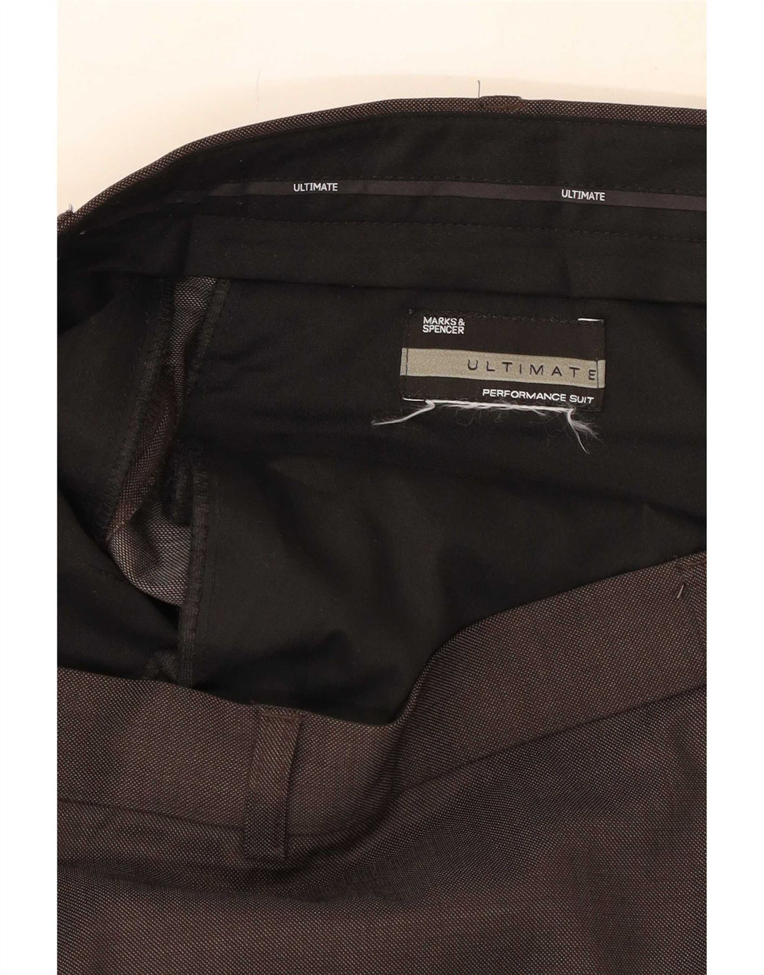 Pantaloni da abito dritti da uomo Marks & Spencer W40 L29 Grigi