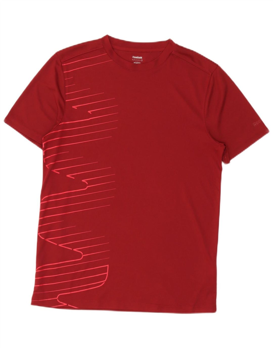 T-shirt grafica da uomo Reebok Top Small Borgogna in poliestere