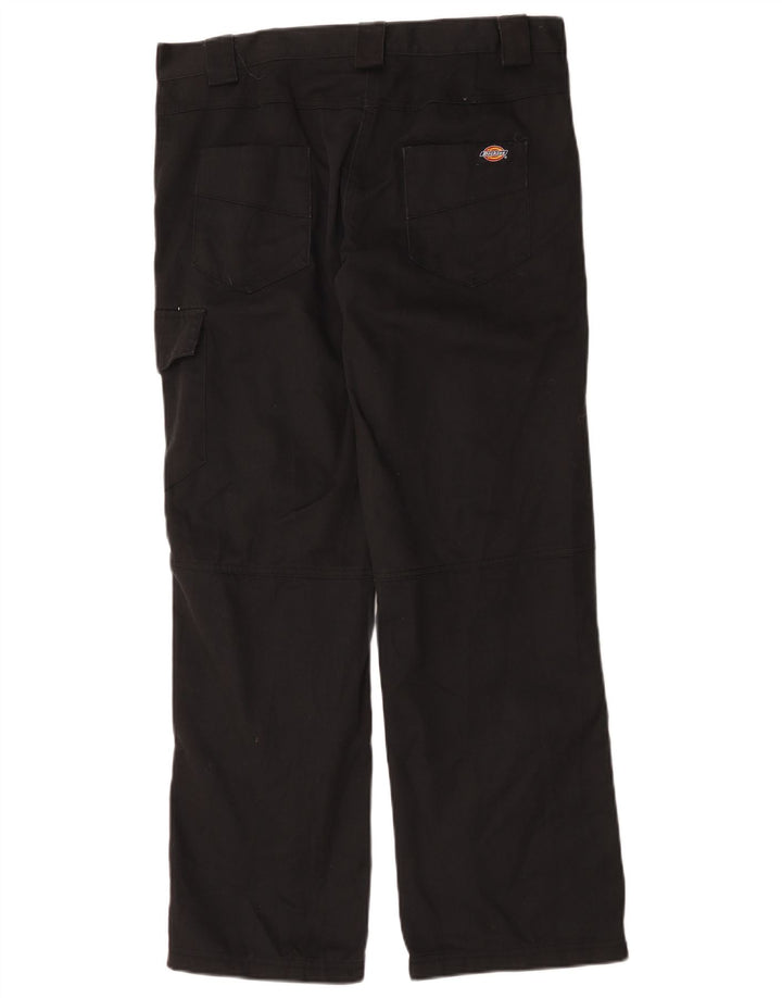 Pantaloni cargo dritti da donna Dickies UK 12 medi W36 L31 poliestere nero