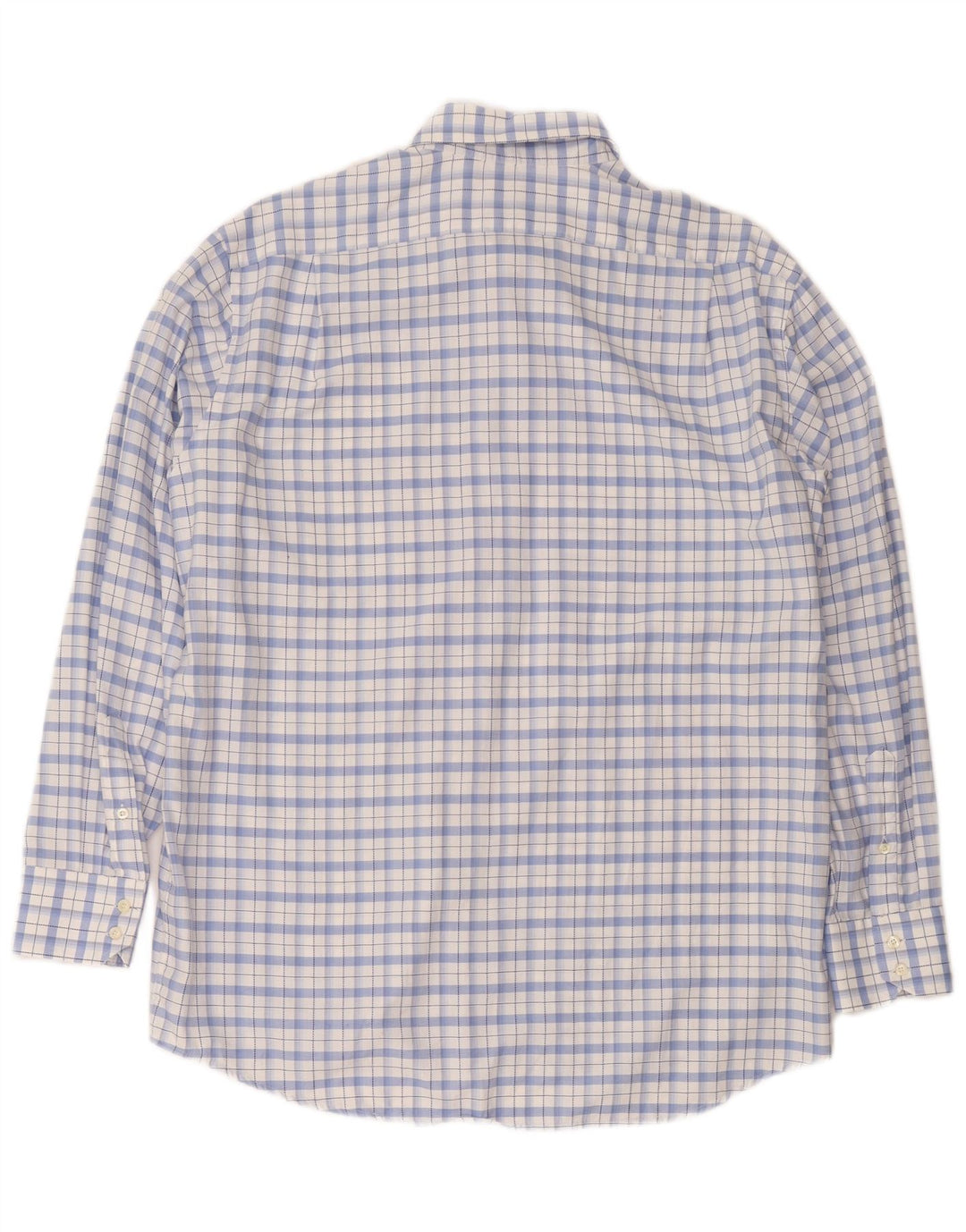 Camicia da uomo Lacoste taglia 44 XL in cotone a quadri blu