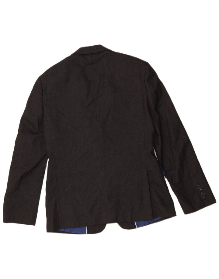 Giacca blazer slim a 2 bottoni Marks & Spencer da uomo UK 38 lana nera media