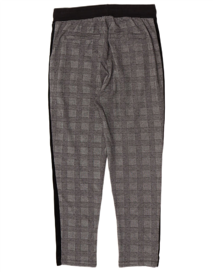 Pantaloni corti slim da uomo Zara medi W31 L25 poliestere pied de poule grigio
