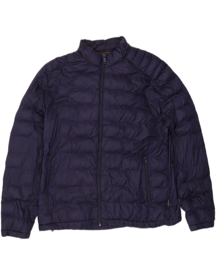 Giacca imbottita da uomo Zara UK 44 2XL Poliestere blu navy