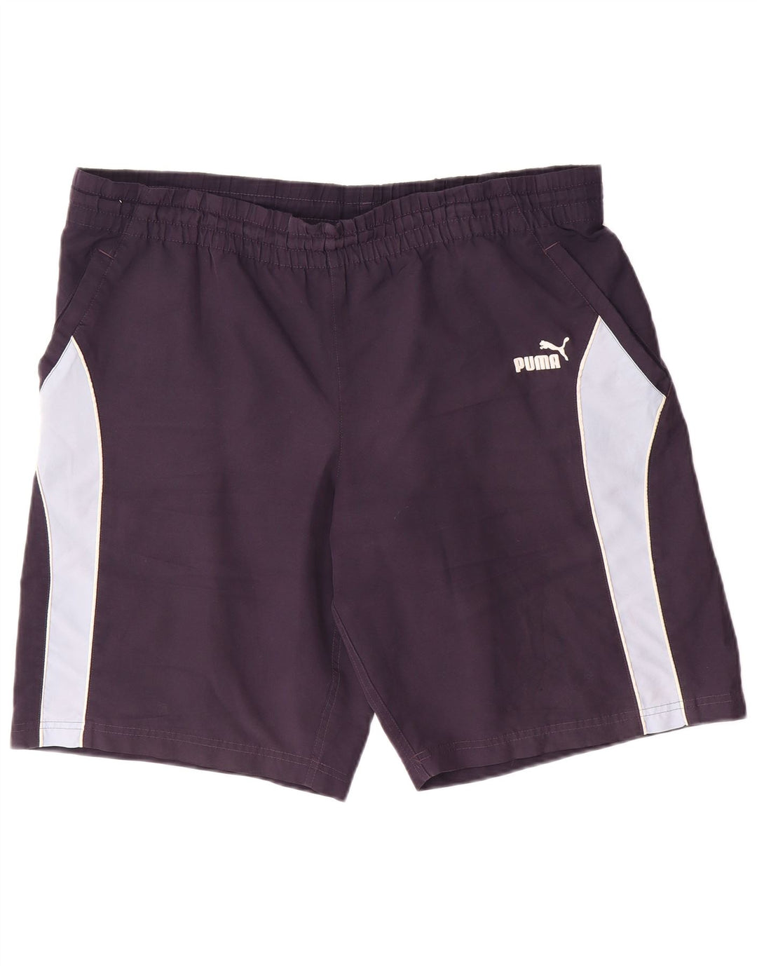 Pantaloncini sportivi da uomo Puma Large in poliestere color block blu navy