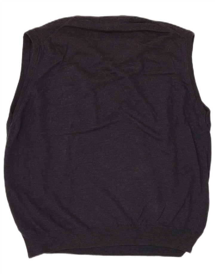 Canotta da uomo Marks & Spencer XL in lana merino blu navy