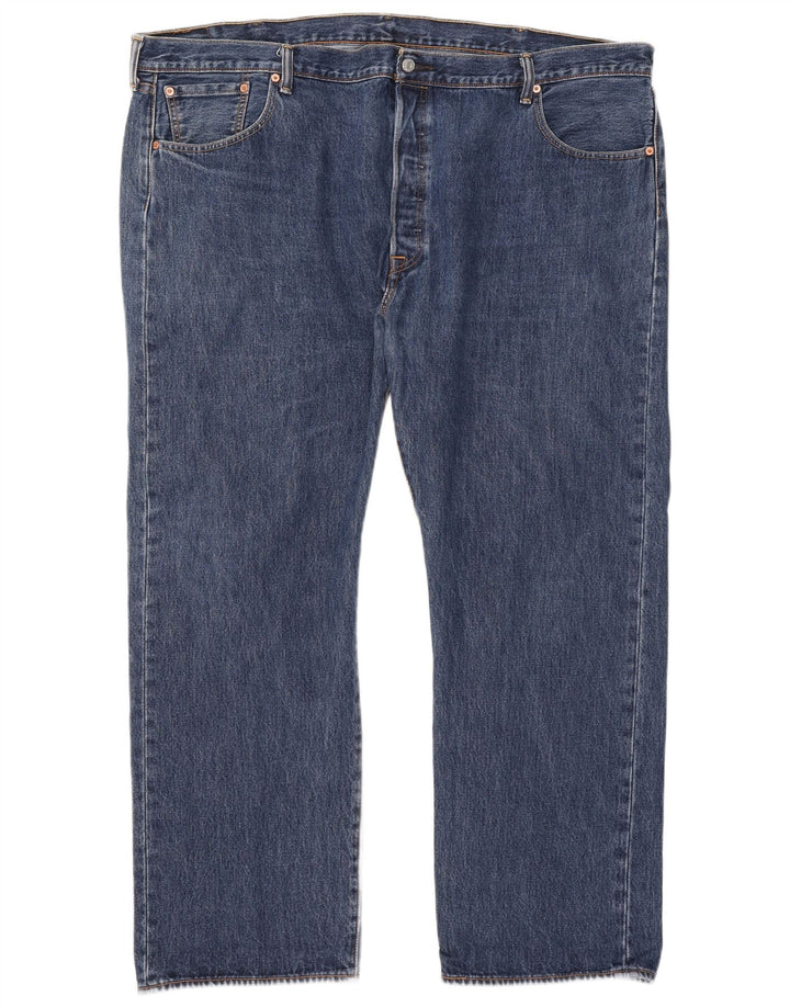 Jeans dritti da uomo Levi's W48 L32 in cotone blu