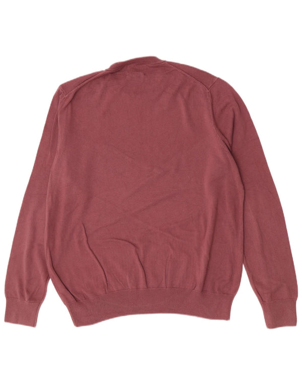 Maglione maglione girocollo da uomo Marks & Spencer XL in cotone rosa