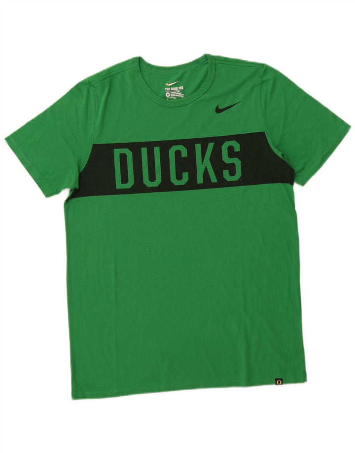 NIKE Maglietta grafica da uomo Oregon Ducks con motivo a blocchi di colore verde medio