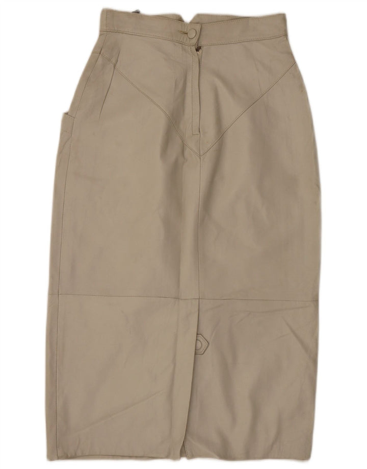 Gonna midi in pelle da donna C&A EU 40 Media W28 Pelle beige