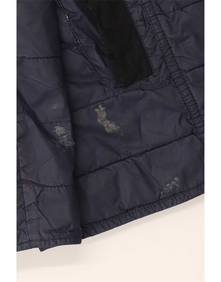 Giacca imbottita da donna Barbour UK 16 Large Blu Navy Colourblock in poliammide
