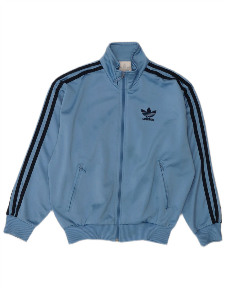 Giacca Top della tuta da ragazzo Adidas 9-10 anni in poliestere blu