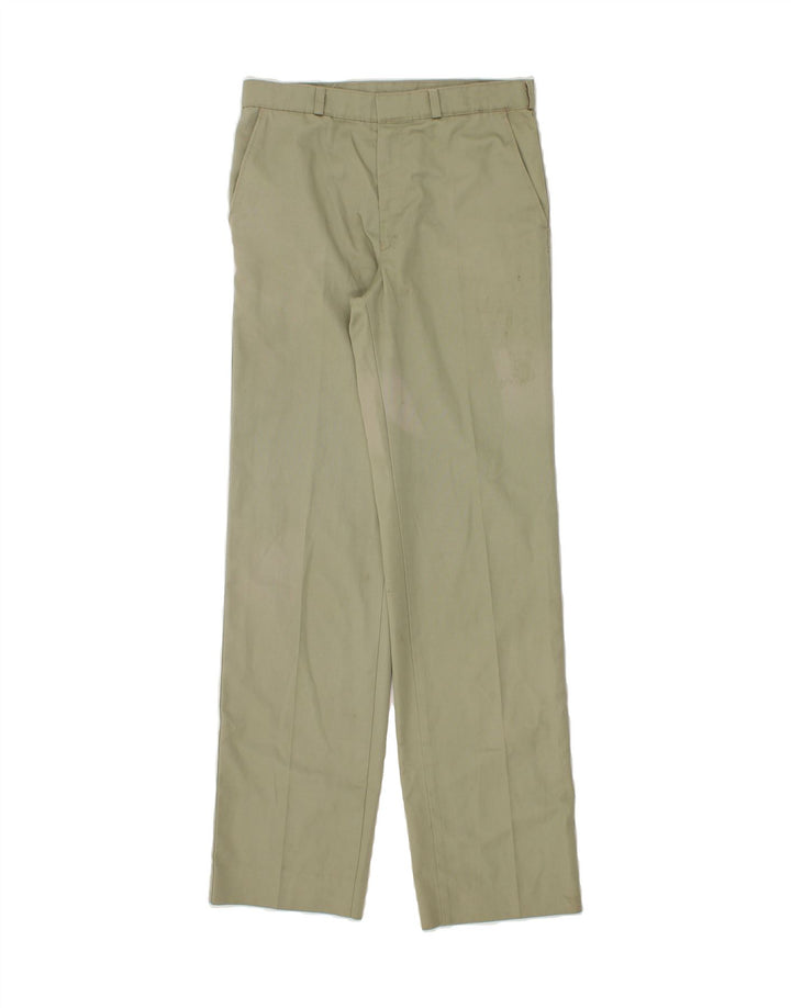 ST. BERNARD Mens Straight Chino Trousers W28 L32 Green Polyester Vintage St. Bernard and Second-Hand St. Bernard from Messina Hembry 