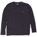 Jack & Jones Top da uomo a maniche lunghe grande in cotone blu navy