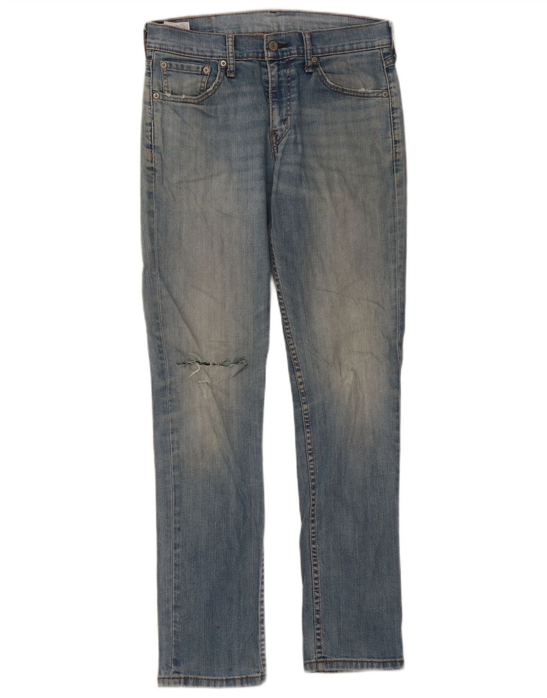 Jeans slim effetto consumato da donna LEVI'S W30 L32 cotone blu