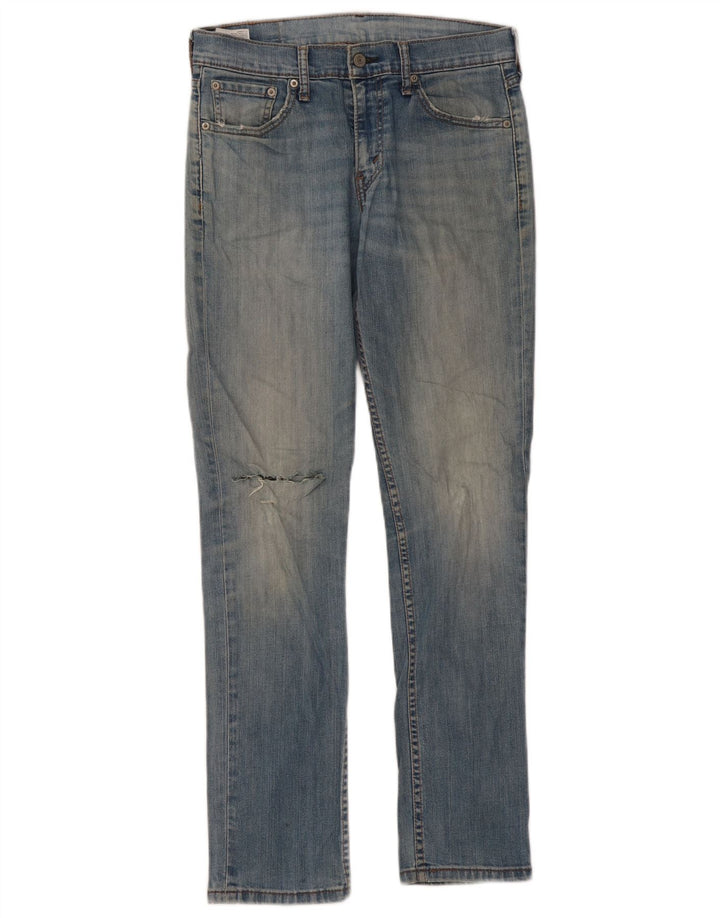 Jeans slim effetto consumato da donna LEVI'S W30 L32 cotone blu