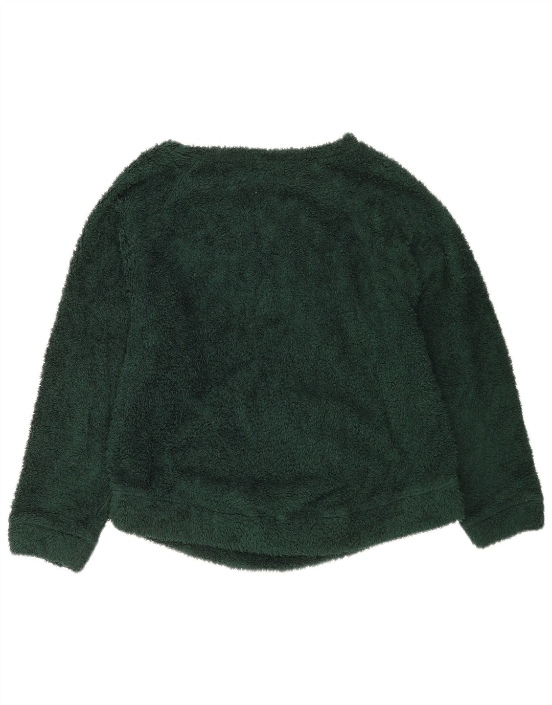 Maglione in pile oversize da donna Benetton UK 10 Small Verde Poliestere