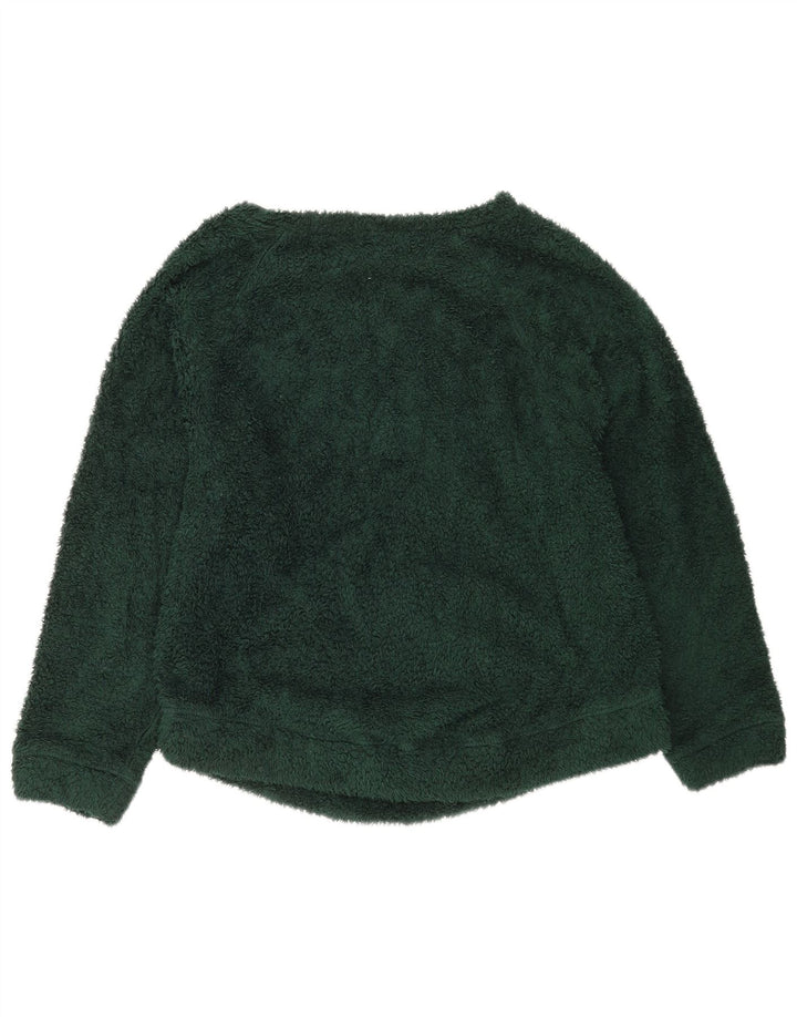 Maglione in pile oversize da donna Benetton UK 10 Small Verde Poliestere